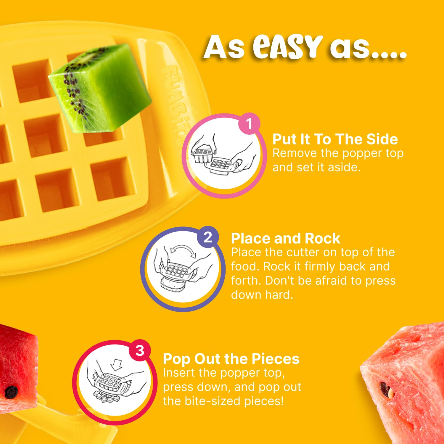 FunBites fruit and veggie cutter makes bite-sized shapes