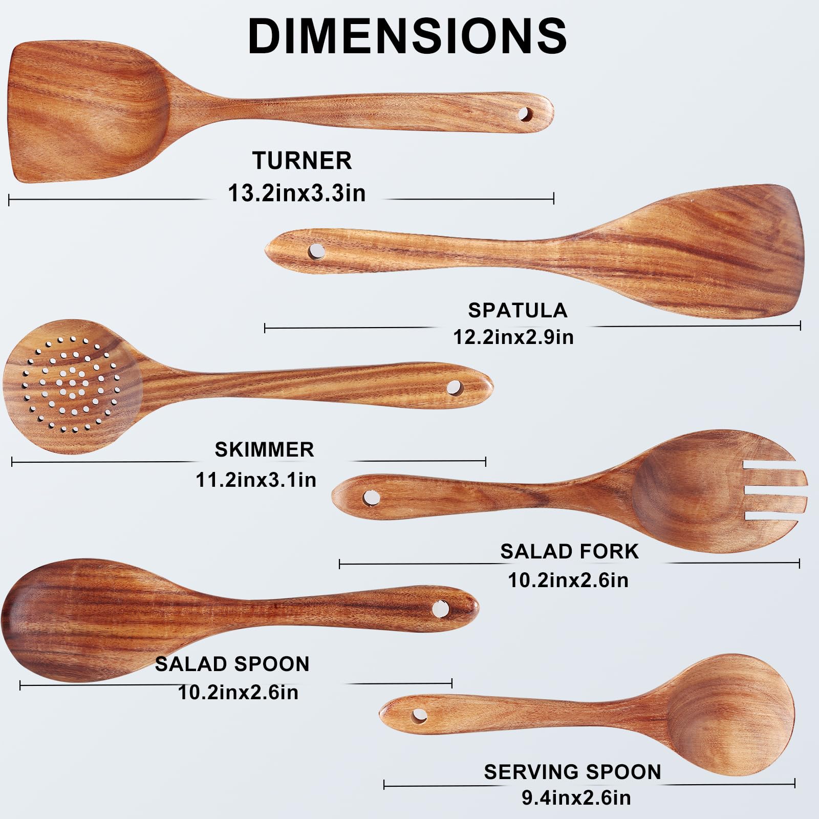 FunCee versatile spoons for stirring sauces and serving meals.