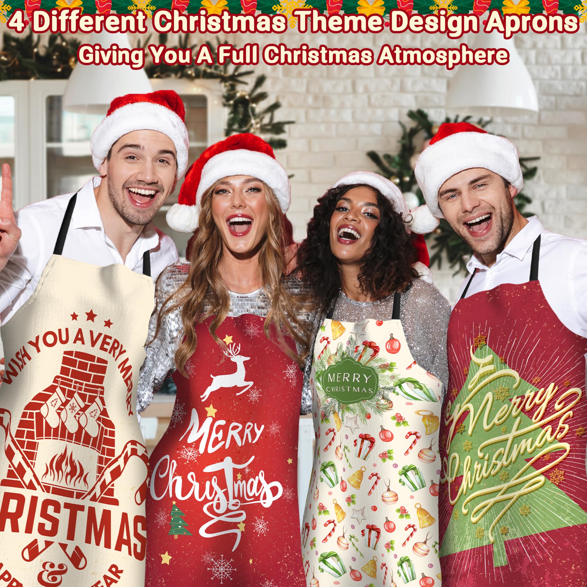 FunChaos waterproof polyester apron fabric protects clothes while cooking