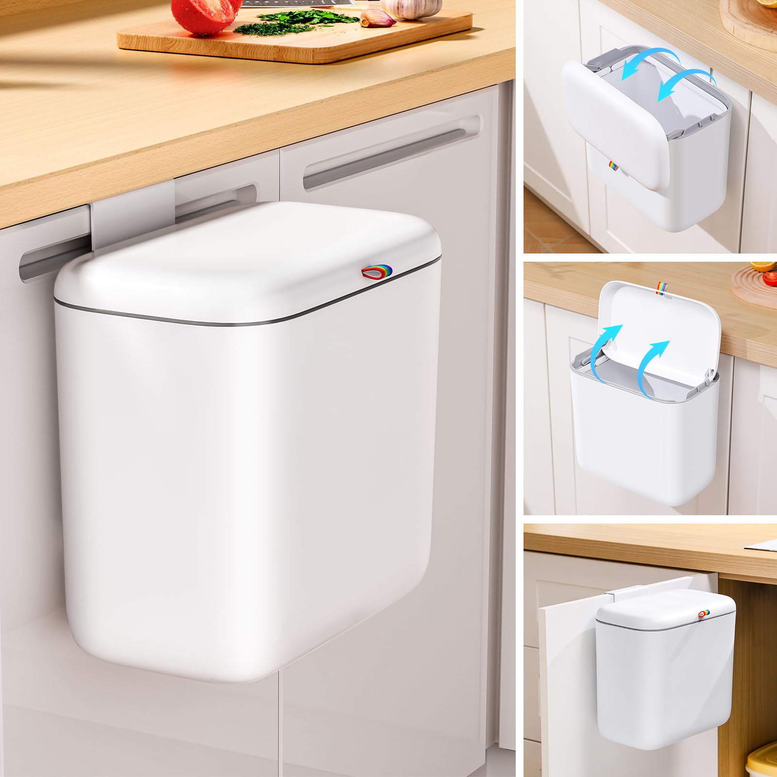 Funest compost bin sealed lid minimizes odors while containing waste securely.