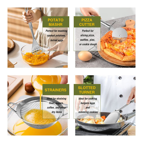 Fungun can opener and pizza cutter for quick meal prep