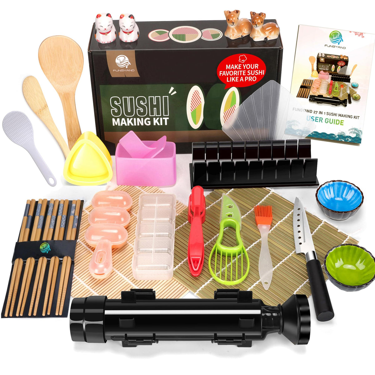 FUNGYAND Sushi Bazooka Roller for quick, uniform rolls at home