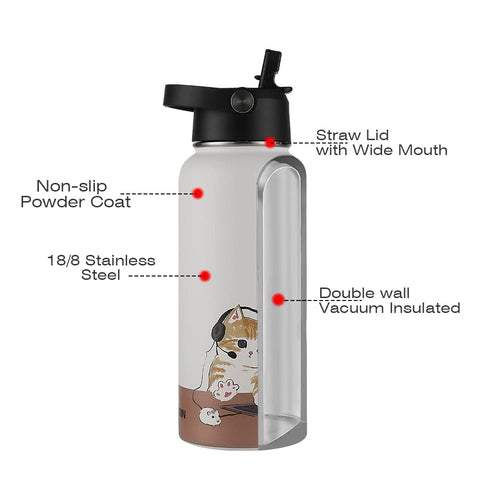 Funkrin 32oz bottle with a comfortable, easy-to-grip handle.