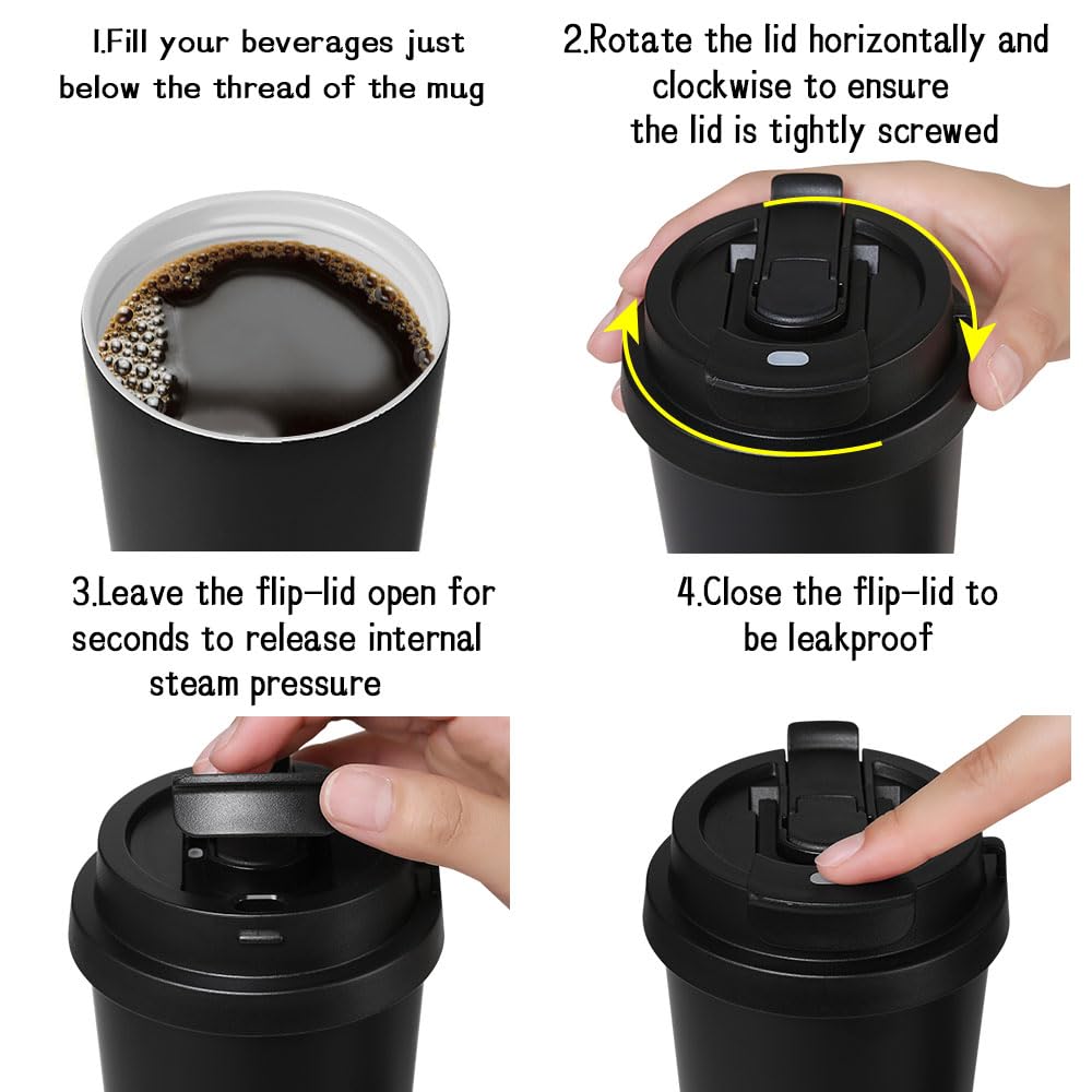 Funkrin leakproof flip lid prevents spills during commute or travel.