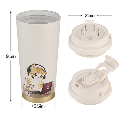 Funkrin mug fits most cup holders for easy transport in car or bag.