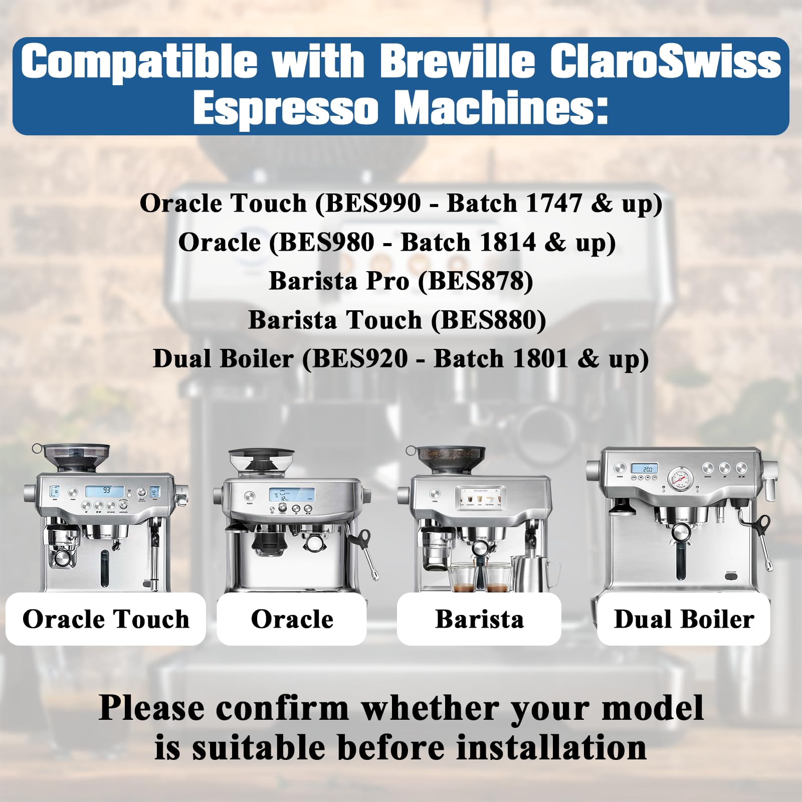 Funmit Breville filter silicone pad detail shows stable filtration and seal.