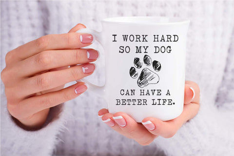 Funnwear ceramic stoneware mug closeup emphasizes durable print