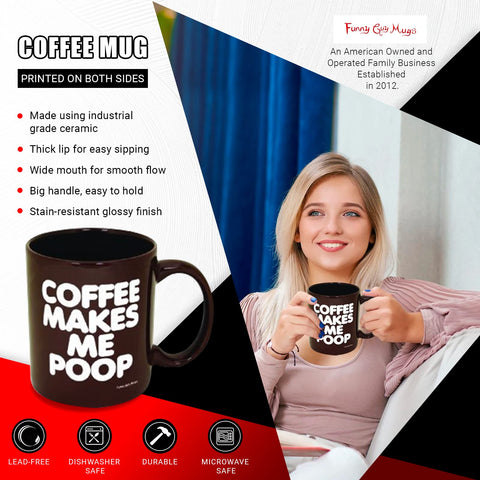 Funny Guy Mugs double-sided design highlights versatile print for both-handed enjoyment