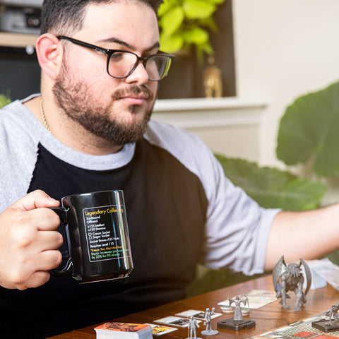 LOL MMO mug Level 110 design detail shows bold gaming vibe for your desk