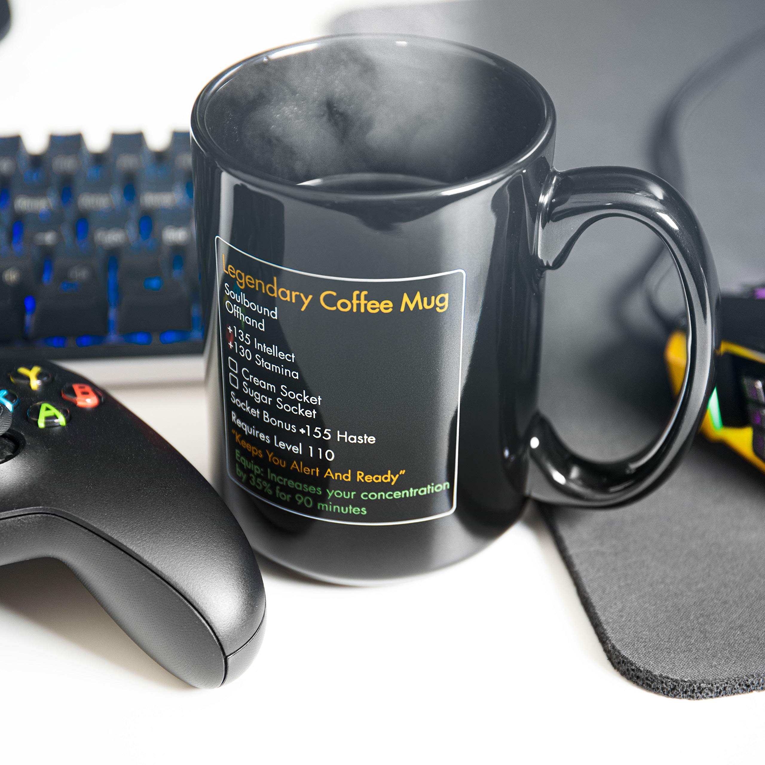 LOL MMO mug Level 110 gift packaging ready for gifting