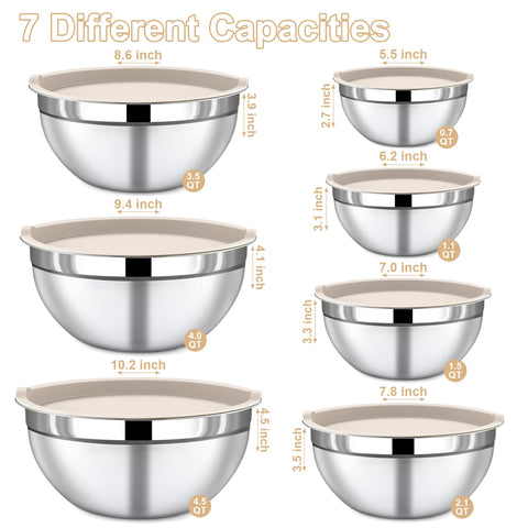 Funnydin khaki 0.7 qt bowl with lid ideal for small portions