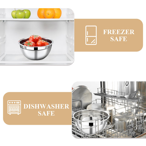 Funnydin khaki bowls are dishwasher-safe; wash bowls easily