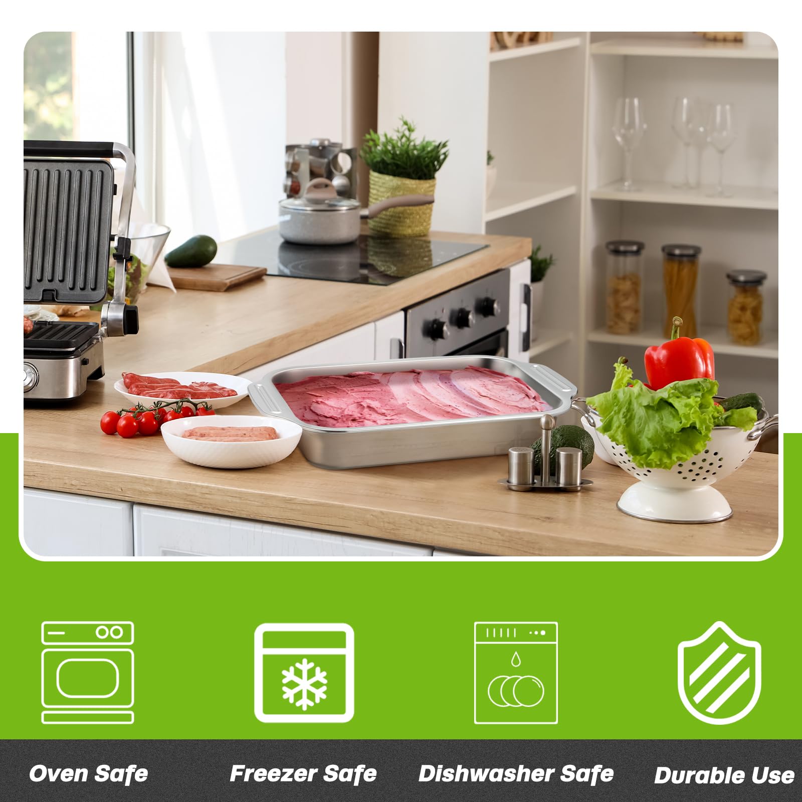 Easy-clean bakeware that wipes away residue