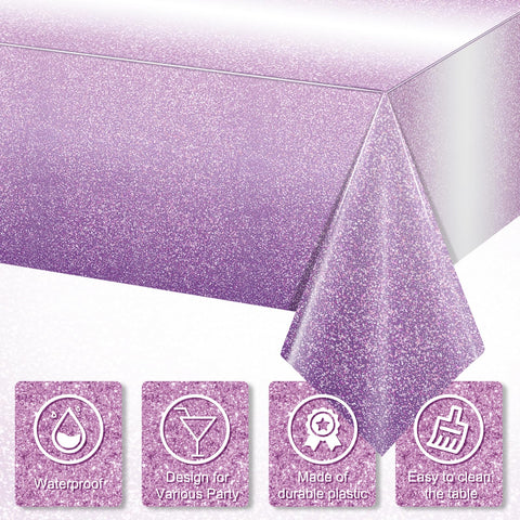 FunnyPars waterproof, stain-resistant tablecloth keeps surfaces clean during events.