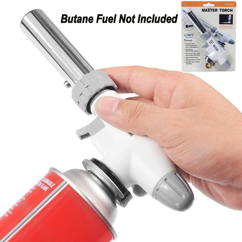 FunOwlet creme brulee torch caramelizing sugar for dessert topping