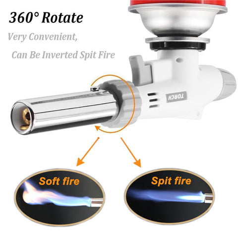 FunOwlet 360-degree reverse-use torch suited for overhead finishing