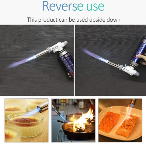 FunOwlet torch compatible with snap-joint butane canisters for DIY
