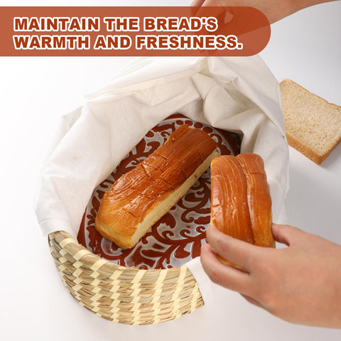 FunSky Hostess built-in bread stone delivers consistent heat retention.