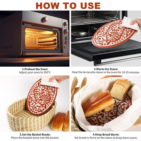 FunSky Hostess bun warmer basket ideal for fresh rolls and sourdough.