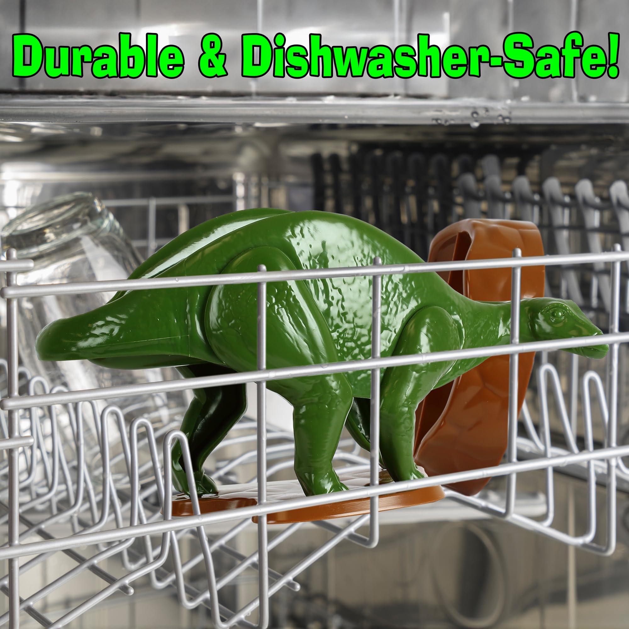 Funwares Nachosaurus durable plastic construction ensures lasting family use.