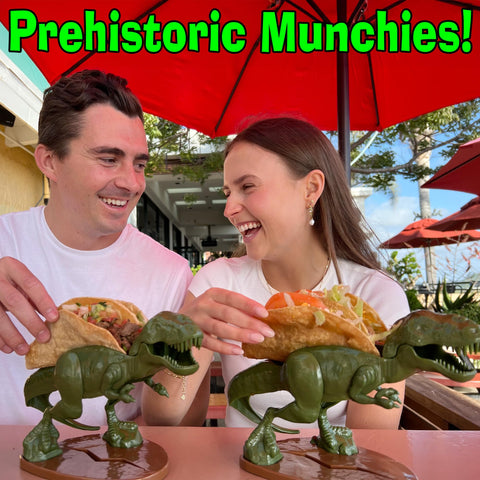 Tacosaurus on display as a playful gift idea for gatherings.