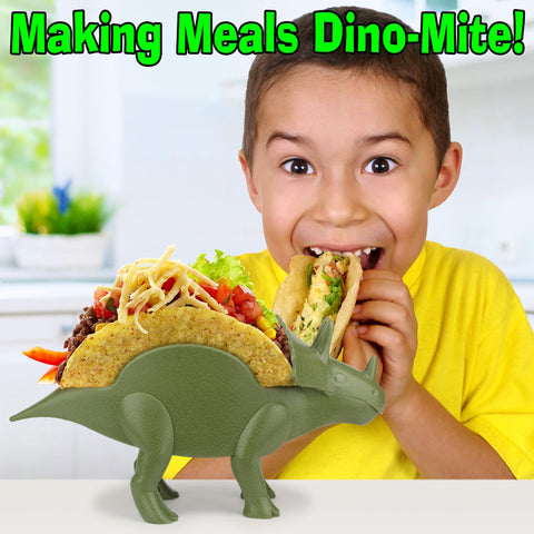 Funwares Tricerataco gift-ready packaging highlights a unique white elephant gift.