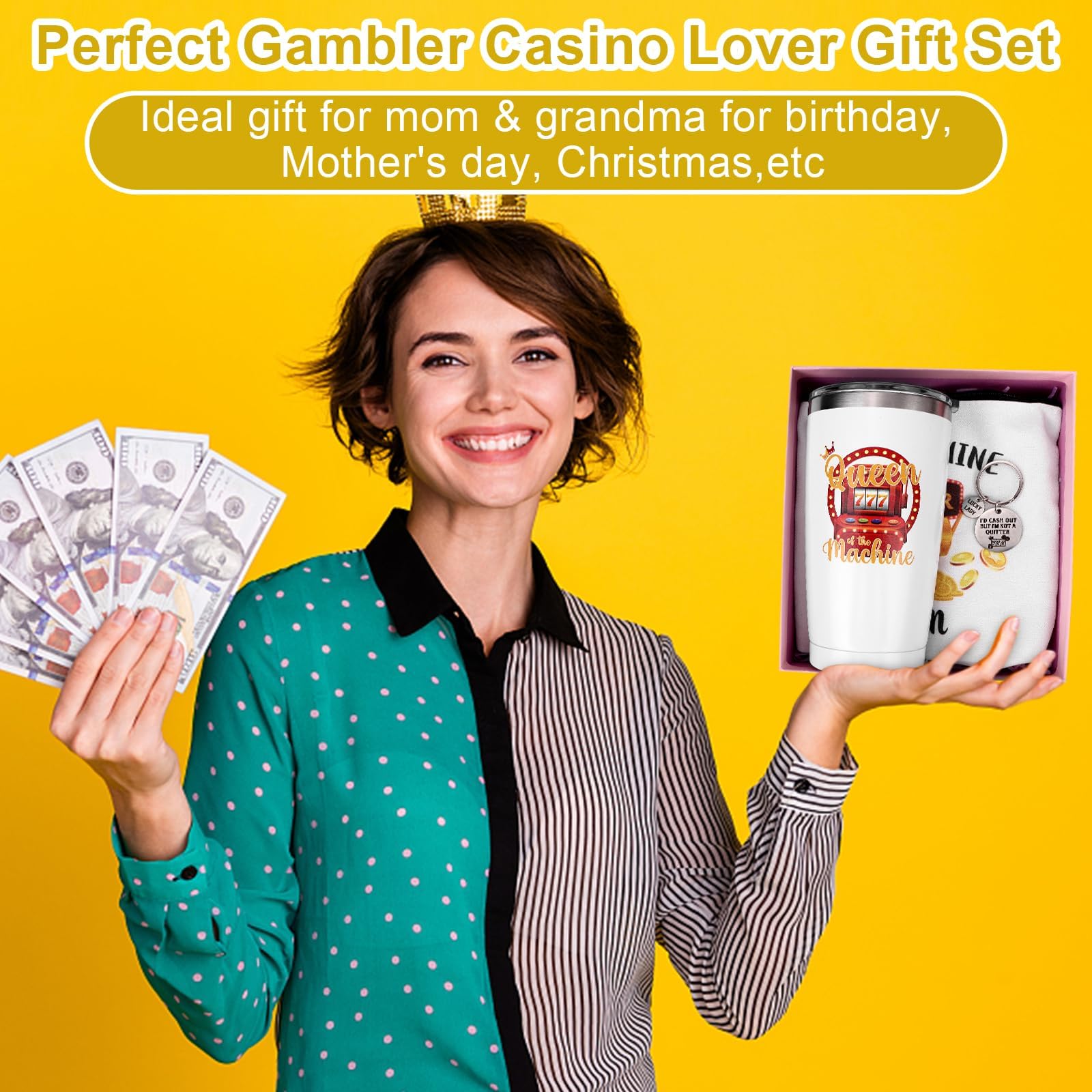 Furbeko slot-machine gift decor to enhance casino themed parties.