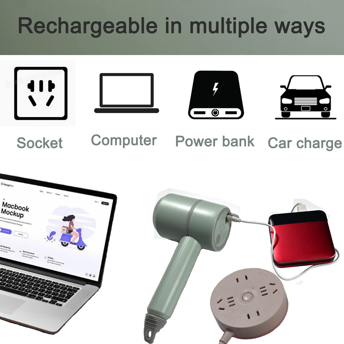 FURVOCHY compact ergonomic design fits your hand comfortably.