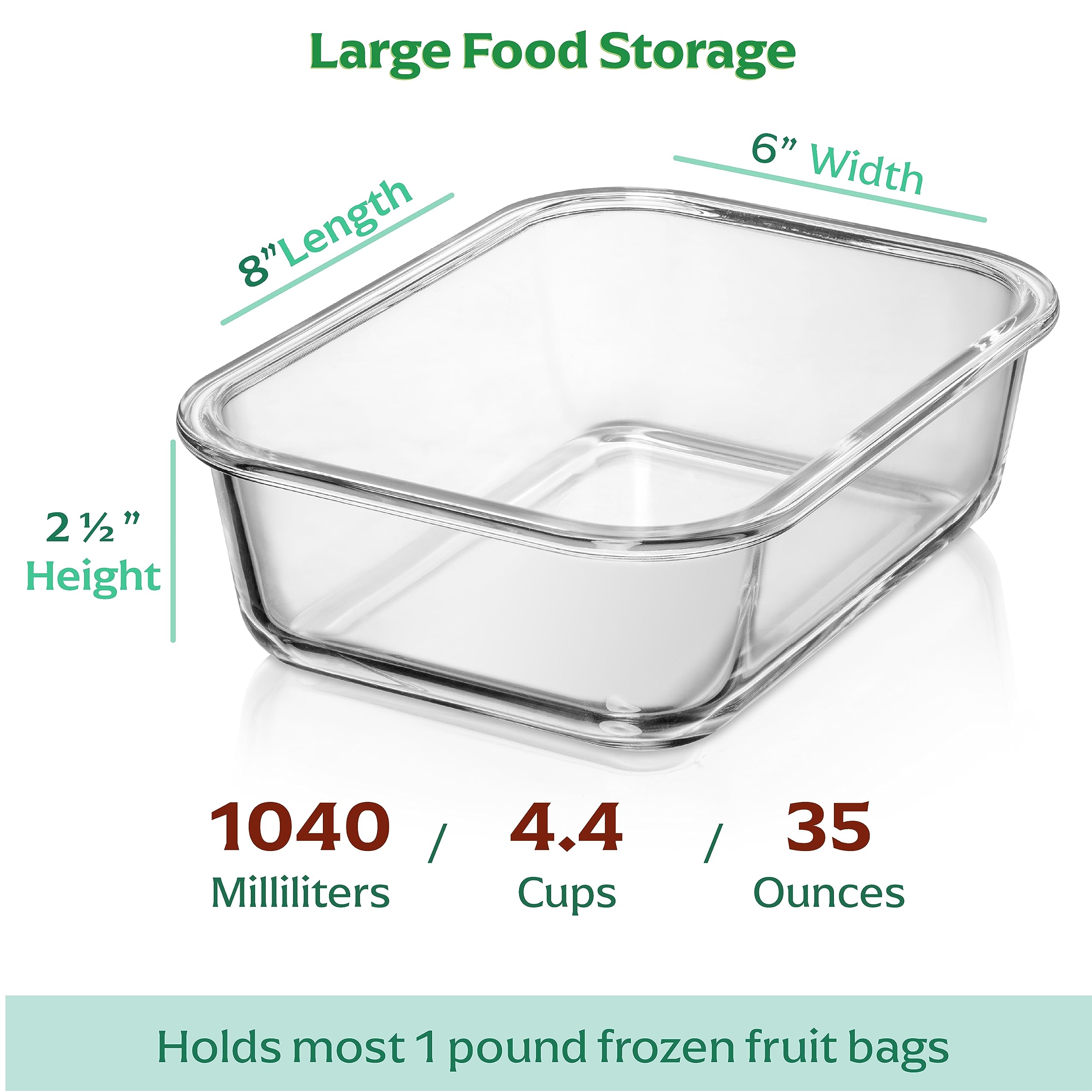 Fusion Gourmet borosilicate glass shows vibrant meals clearly