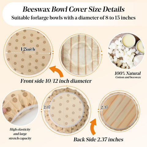 Fusnugk bowl cover used for salads and leftovers to preserve freshness longer