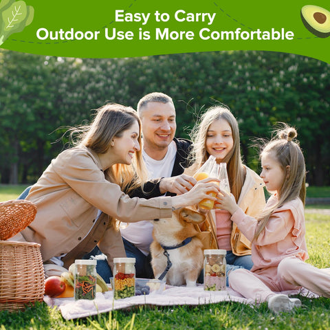 Fusnugk on-the-go container fits in bags for lunches and picnics.