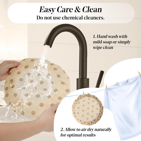 Fusnugk pie crust shield protects edges while chilling or storage