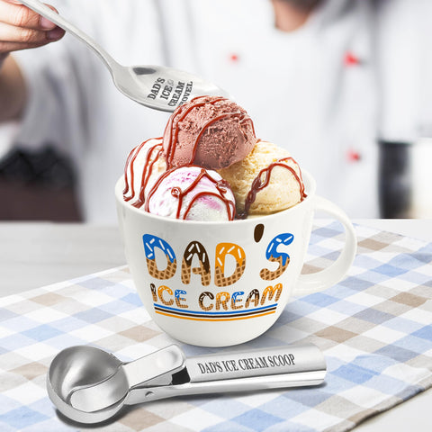 FUTBU ice cream bowl shown in a cozy kitchen setting.