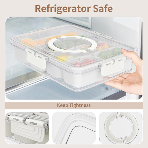 Futego Snackle Box clear lid lets you view contents at a glance.