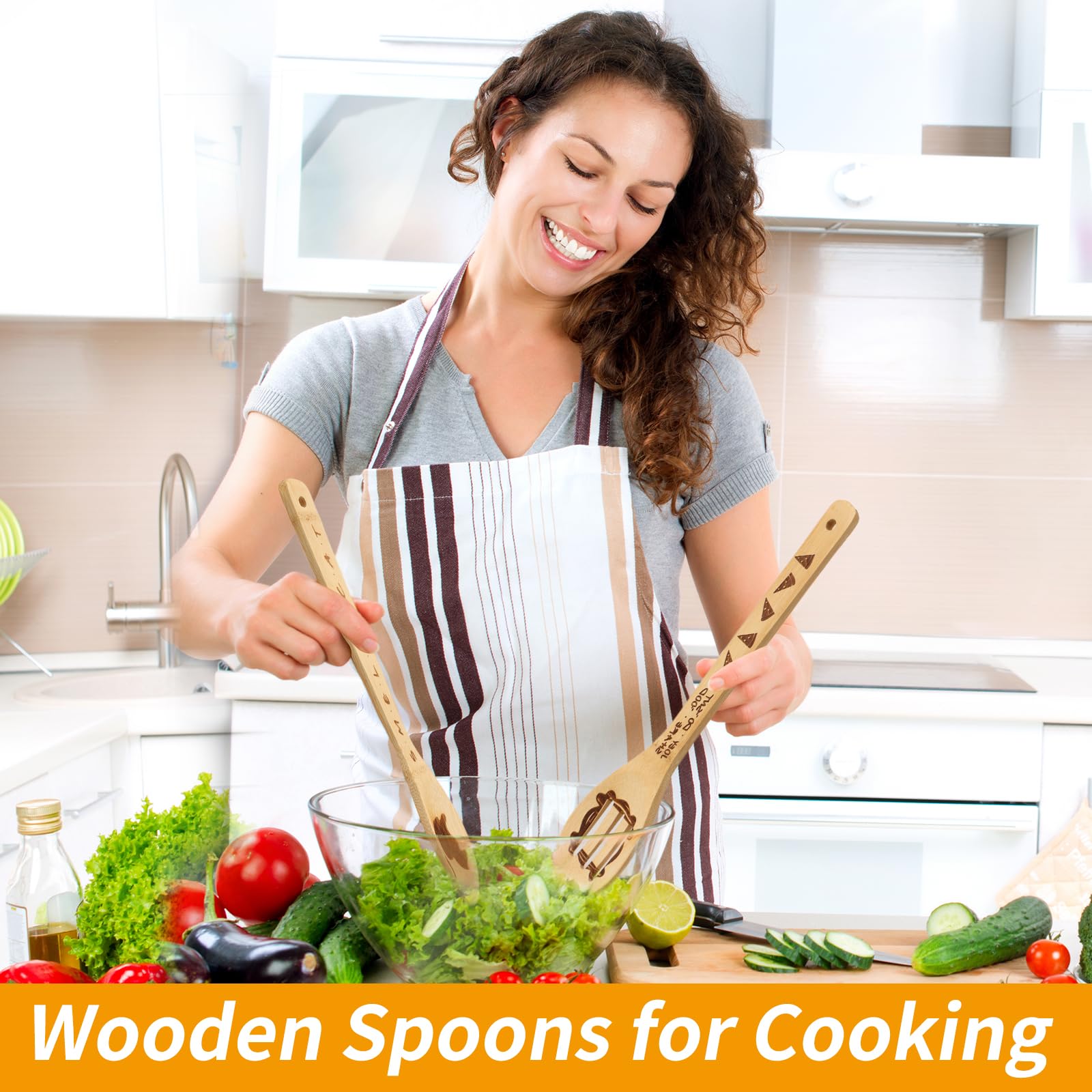 FUTERLY Friends slotted serving spoon for easy draining and serving
