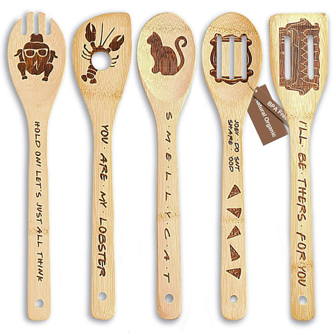 FUTERLY Friends wooden spoons set in a modern kitchen for everyday cooking
