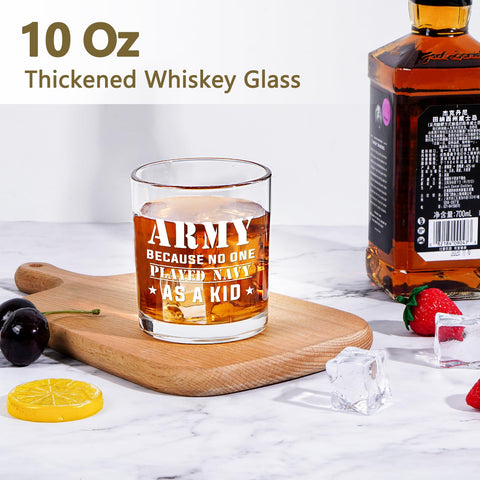 Futtumy Army whiskey glass engraving highlights a personalized gift