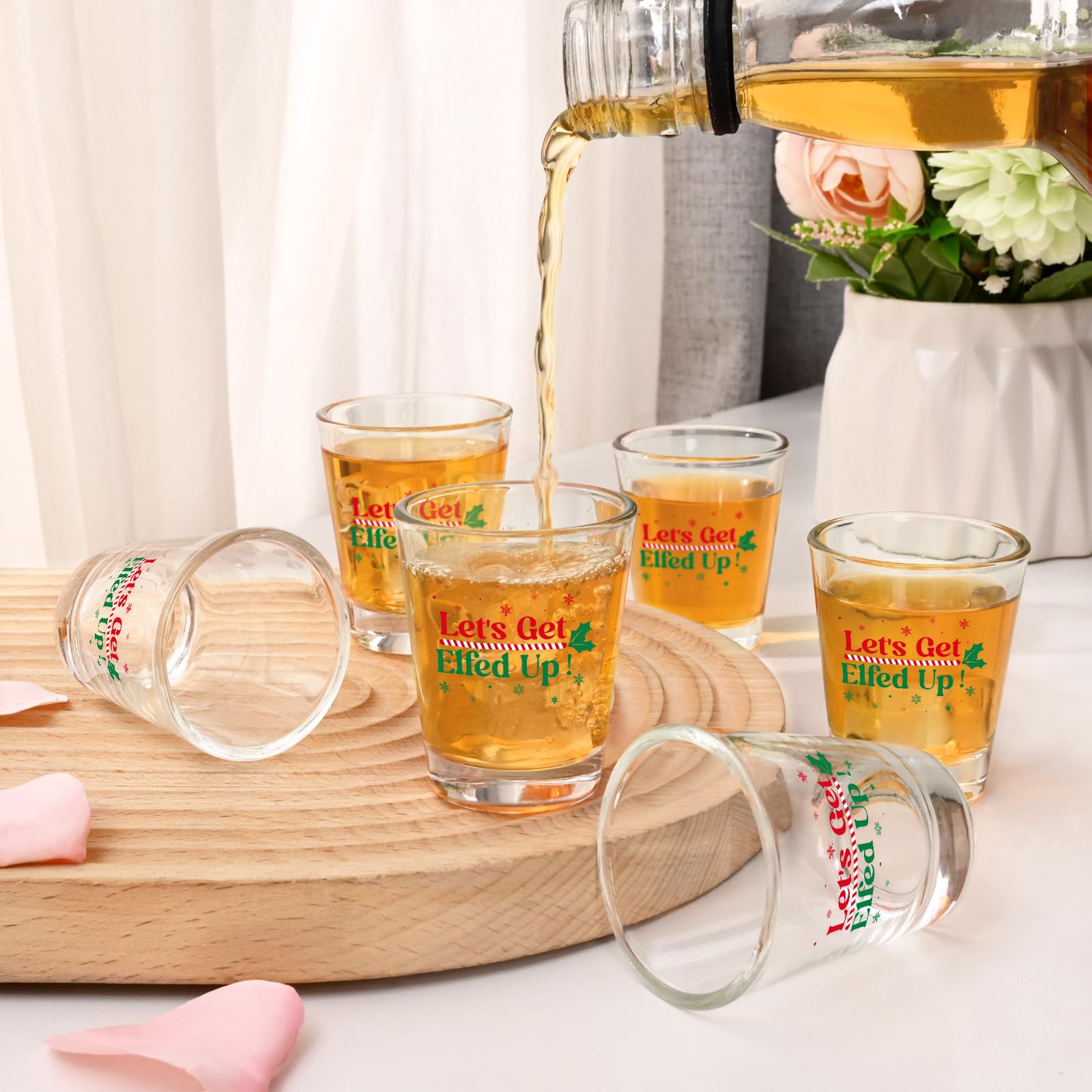 Futtumy Christmas shot glasses 2oz ideal for gifting and parties