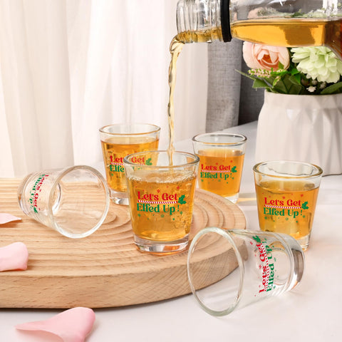 Futtumy Christmas shot glasses 2oz ideal for gifting and parties