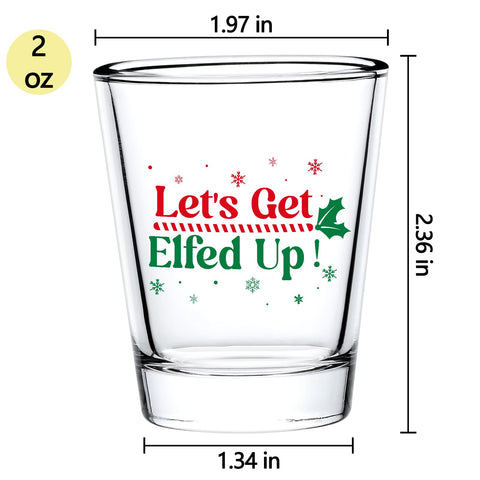 Futtumy simple snowflake design shot glass stylish and chic