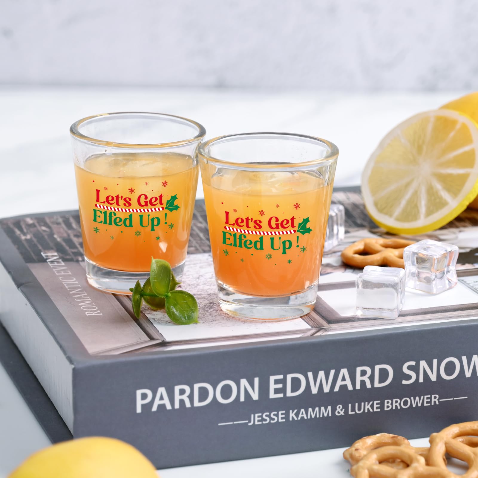 Futtumy vivid Christmas shot glasses for memorable toasts