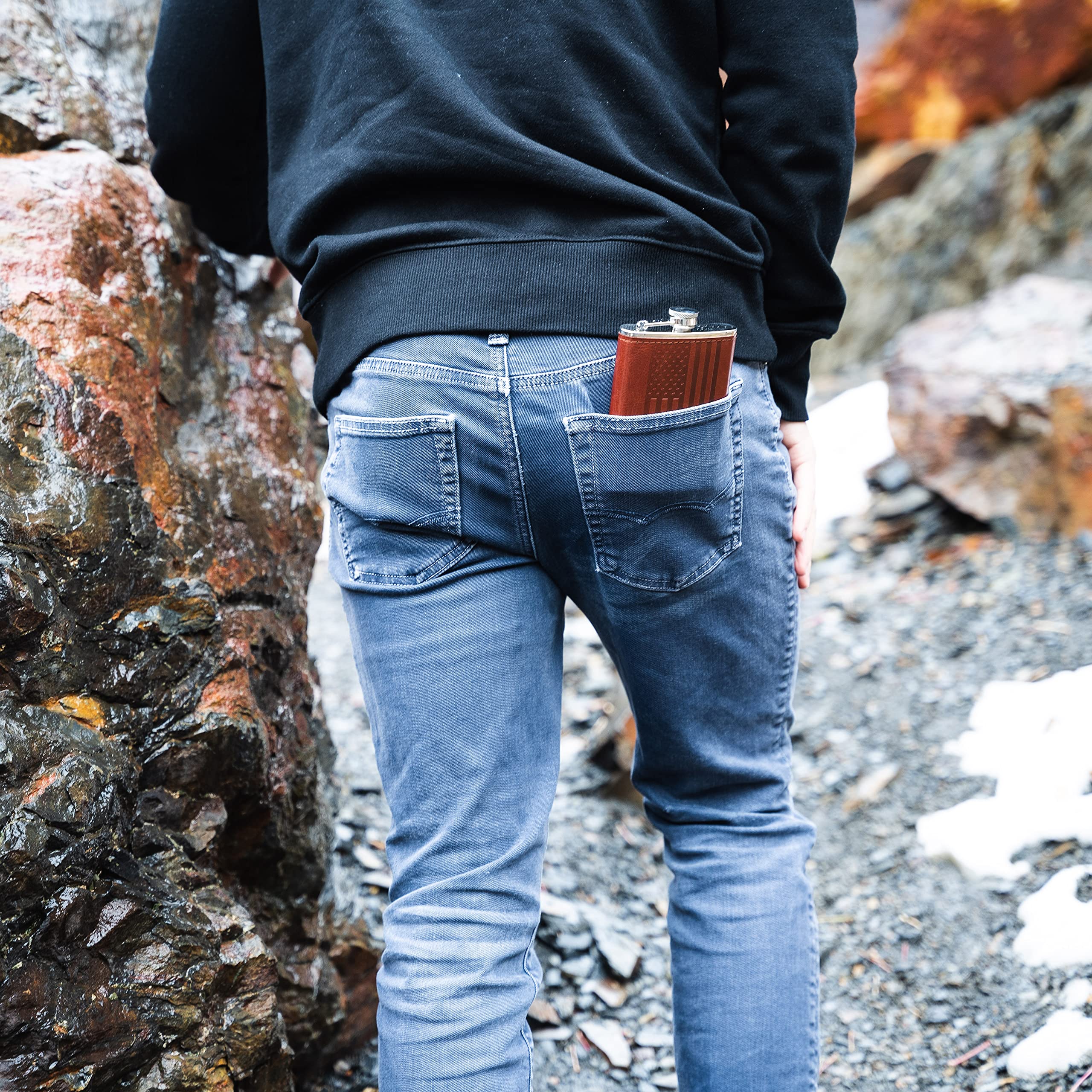 Future Hydrate brown leather wrap adds stylish, cruelty-free finish