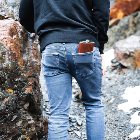 Future Hydrate brown leather wrap adds stylish, cruelty-free finish