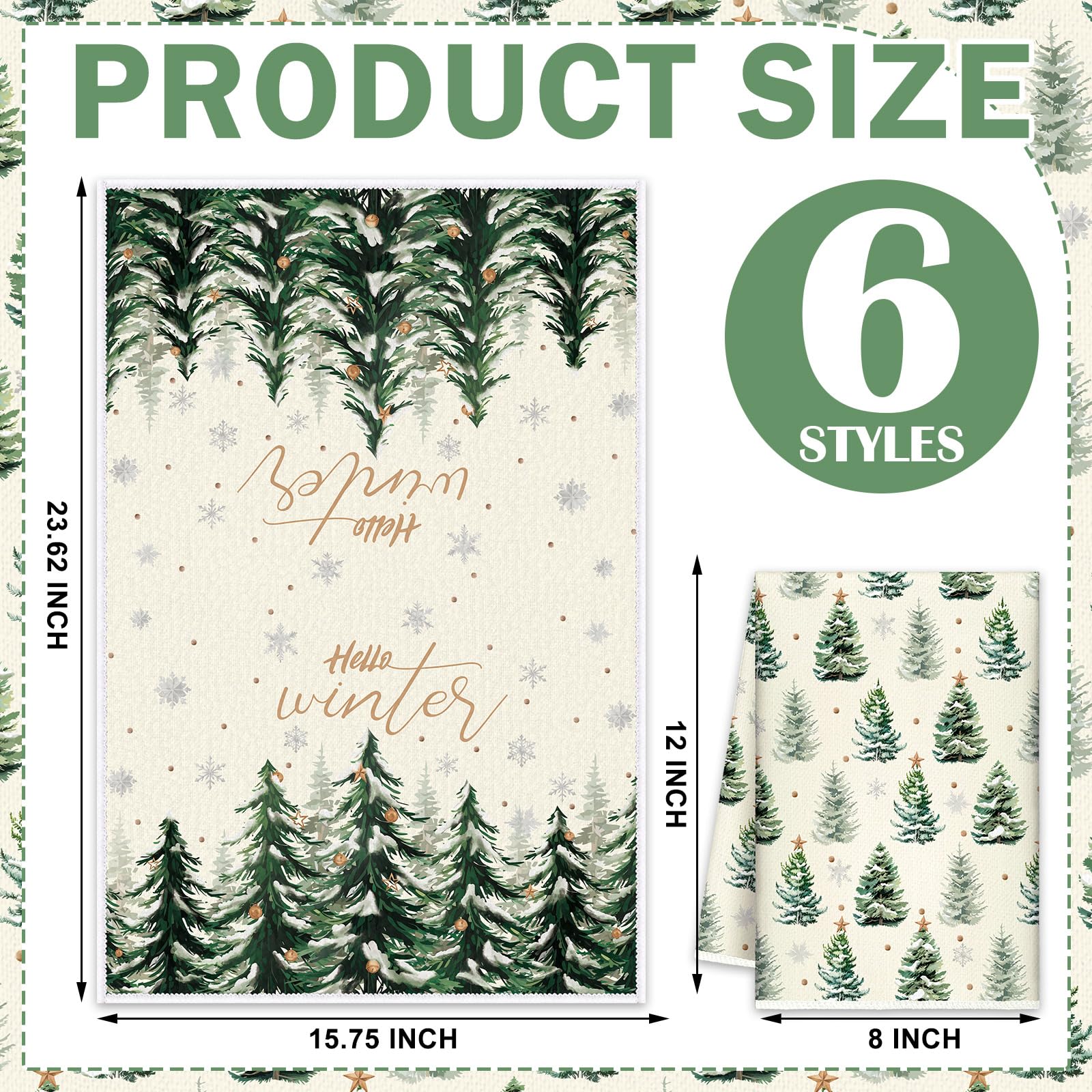 FuWeave Christmas trees and ornaments design brightens mealtime