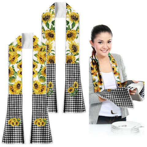 FuWeave sunflower towel scarf pack adds festive kitchen decor and quick-dry utility.