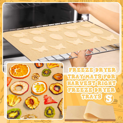 Fuyoooo oil and water-resistant coating keeps sheets tidy during freeze drying.