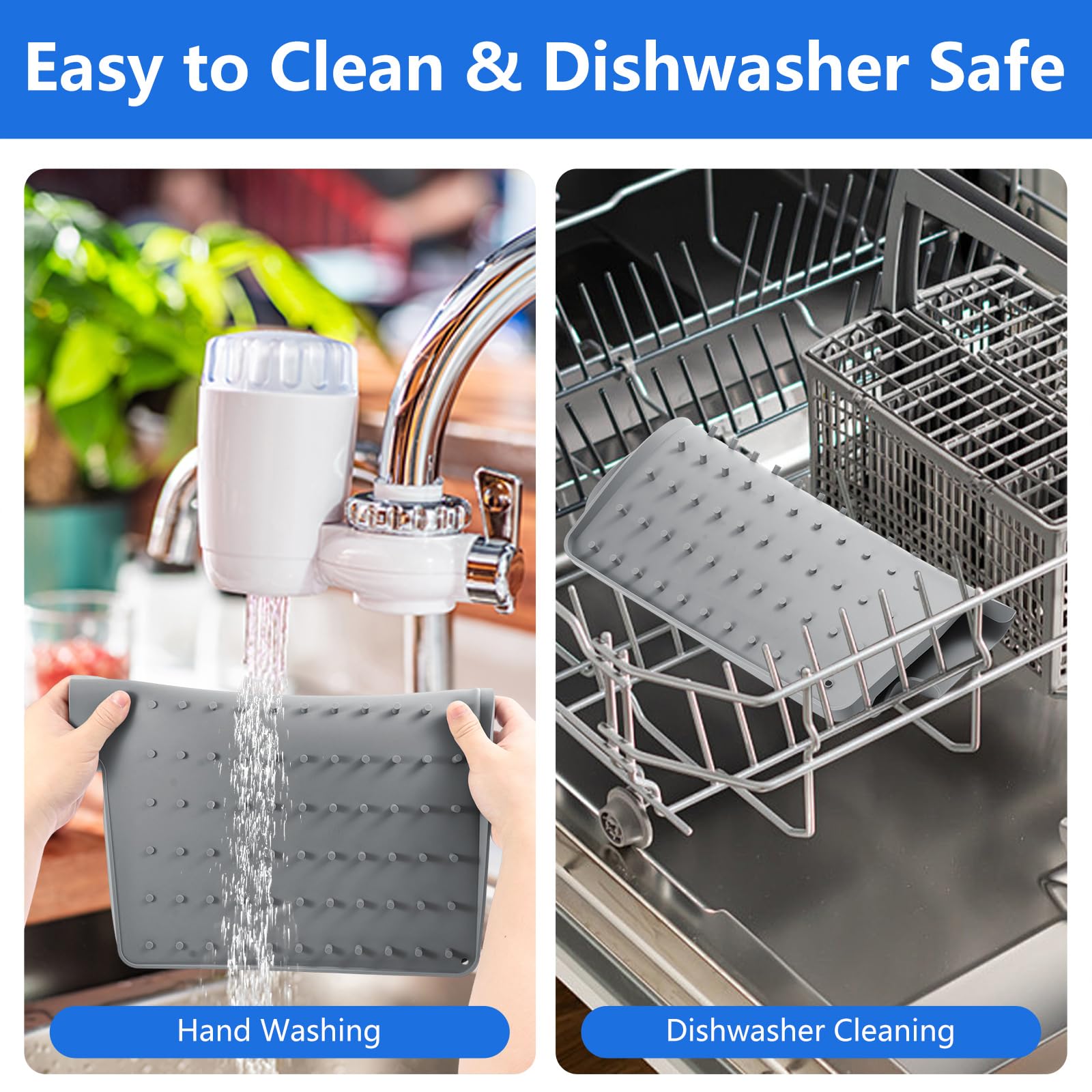 FUYXINGXY drying mat with hanging holes for easy cleaning and storage.