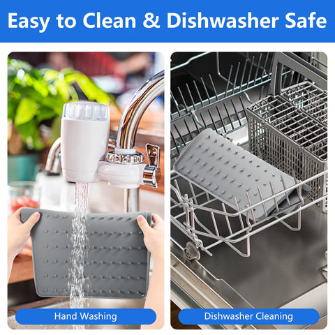 FUYXINGXY drying mat with hanging holes for easy cleaning and storage.