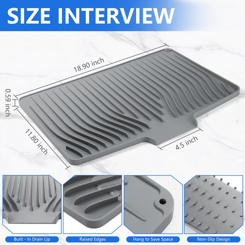 FUYXINGXY anti-slip drying mat prevents slips when drying dishes.