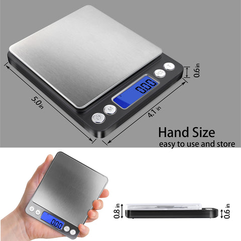Fuzion scale with back-lit LCD display for easy reading